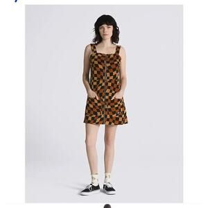 VANS Mini Dress  XS Corduroy Streetwear Preppy skater Dark academia
